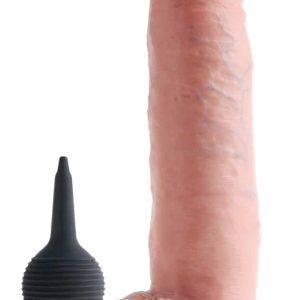 King Cock - Spritzender Naturdildo mit künstlichem Sperma