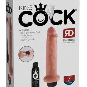 King Cock Spritzdildo - Hyperrealistischer Naturdildo mit Spritzfunktion