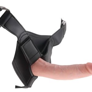 King Cock Strap-On mit 7 Cock Light - Verstellbarer Harness, realistischer Dildo, vielseitig einsetzbar