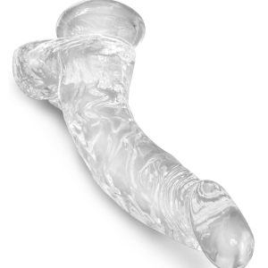 King Cock Clear - Naturdildo mit Saugfuß und Strap-on-Kompatibilität