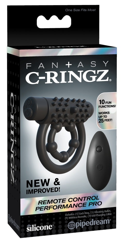 Fantasy C-Ringz - Performance Pro: Penis- & Hodenring mit Vibrobullet