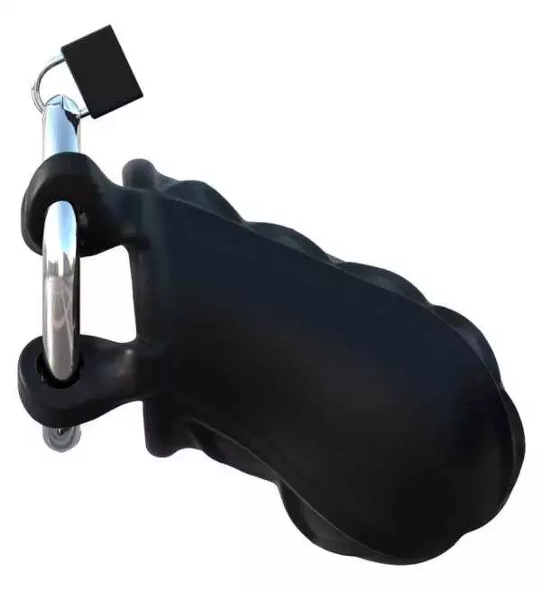 Fantasy C-Ringz - Keuschheitskäfig mit Metall-Schloss und Schlüsseln Schwarz/Silber