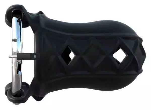 Fantasy C-Ringz - Keuschheitskäfig mit Metall-Schloss und Schlüsseln Schwarz/Silber