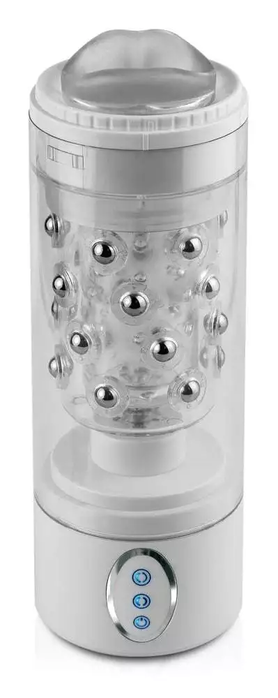 Pipedream Extreme Toyz - Roto-Bator Mund, Masturbator mit Rotation Transparent/Weiß Pipedream Extreme Toyz - Roto-Bator Mund, Masturbator mit Rotation Transparent/Weiß