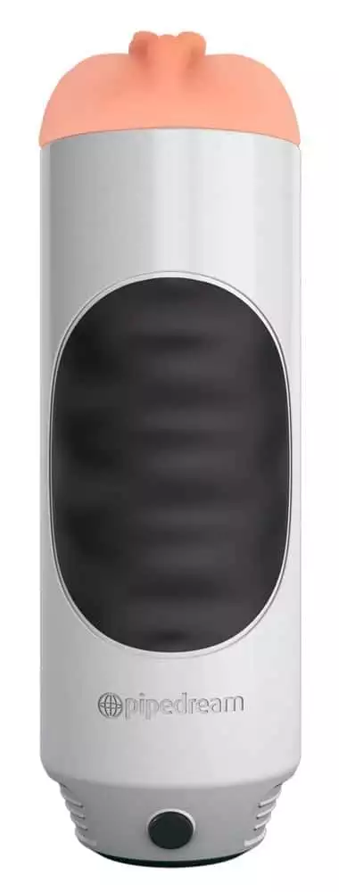 Pipedream Extreme Toyz - Mega Grip Vibrating Stroker Hautfarben hell/Weiß/Schwarz