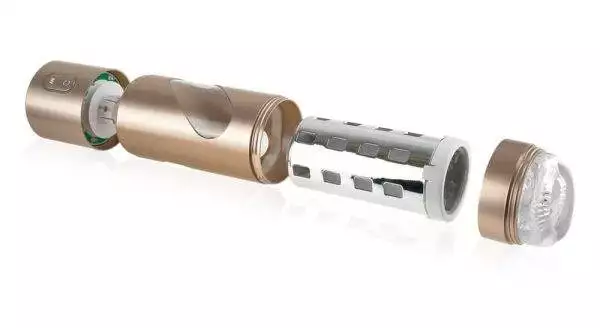 Pipedream Extreme Toyz - Roto-Bator Anus Massager Transparent/Gold