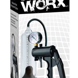 Pump Worx Präzisions-Penis-Pumpe Transparent/Schwarz