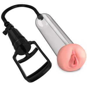 Pump Worx Potenz-Training mit Vagina-Öffnung Transparent/Schwarz/Hautfarben hell