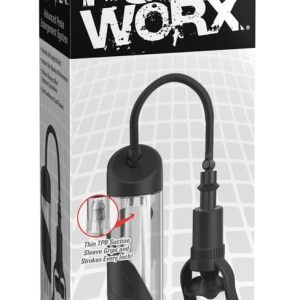 Pump Worx Blow-N'-Grow Penispumpe Transparent/Schwarz