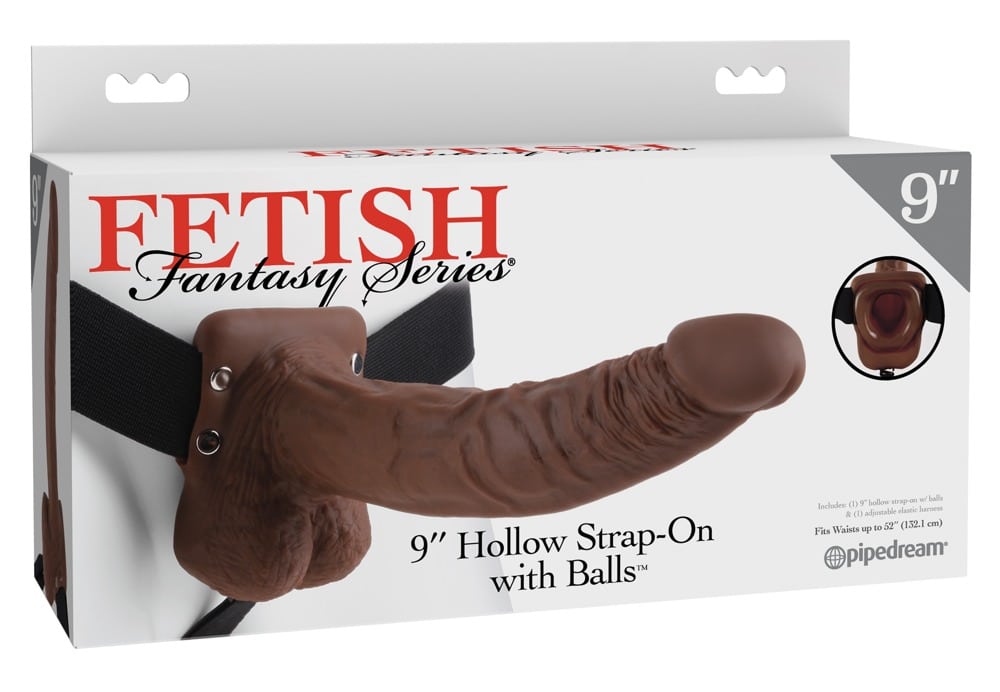 Fetish Fantasy Series - Naturdildo mit Umschnallgurt Hautfarben dunkel/Schwarz