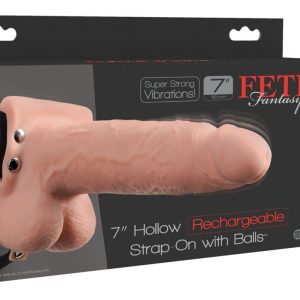 Fetish Fantasy Series Naturvibrator - Hohler Strap-On Hautfarben hell/Schwarz