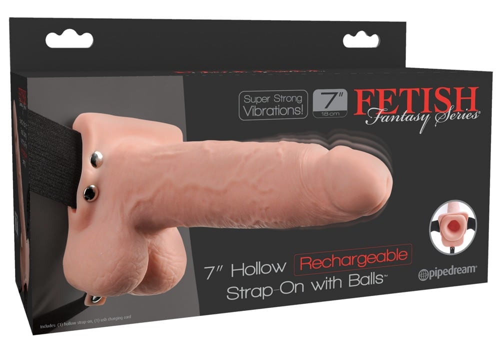 Fetish Fantasy Series Naturvibrator - Hohler Strap-On Hautfarben hell/Schwarz