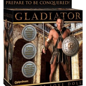 Pipedream Gladiator Love Doll - Aufblasbare Liebespuppe mit 3D-Gesicht und vibrierender Zunge