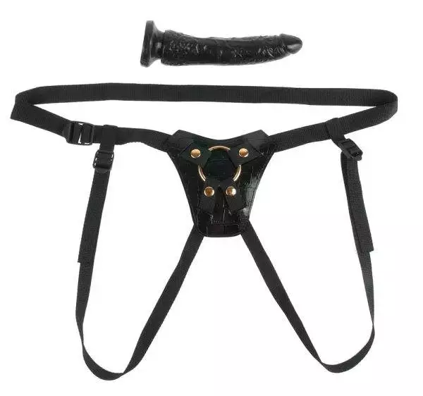 Fetish Fantasy Gold - Verstellbarer Strap-On mit Dildo