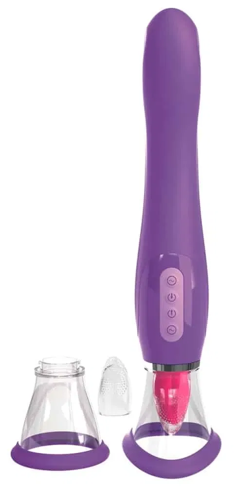 Fantasy For Her - Ultimatives Vergnügen, Vibrator mit Saugschale & Zungenstimulator Fantasy For Her - Ultimatives Vergnügen, Vibrator mit Saugschale & Zungenstimulator