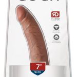 King Cock Naturdildo mit Saugfuß - 7 Inch Tan