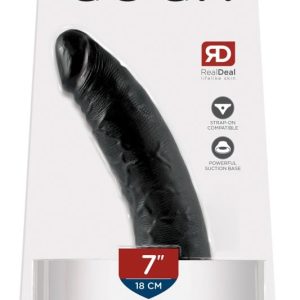 King Cock Naturdildo mit Saugfuß - 7 Inch Dark