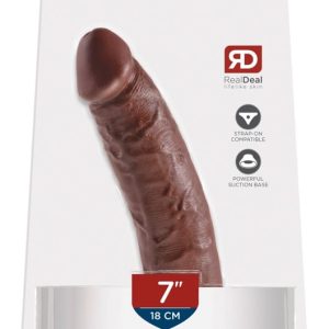 King Cock Naturdildo mit Saugfuß - 7 Inch Brown