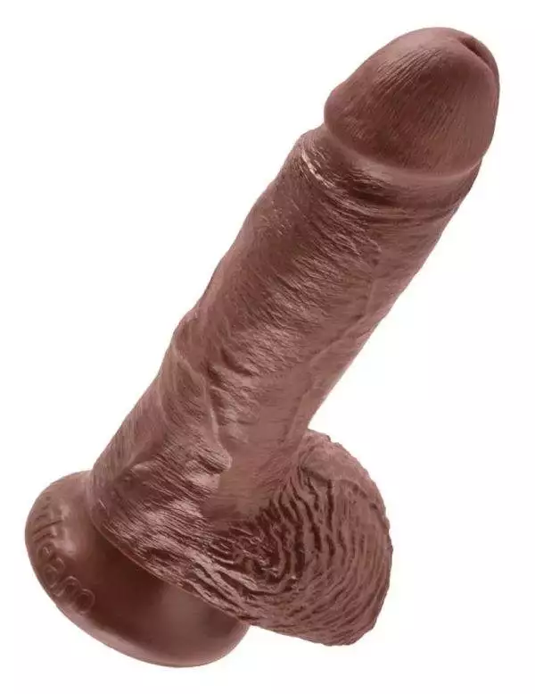 King Cock Naturdildo 17,8 cm - Realistischer Dildo Brown King Cock Naturdildo 17,8 cm - Realistischer Dildo Brown