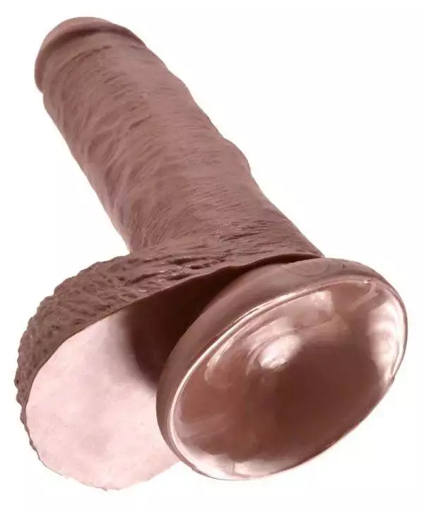 King Cock Naturdildo 17,8 cm - Realistischer Dildo Brown King Cock Naturdildo 17,8 cm - Realistischer Dildo Brown