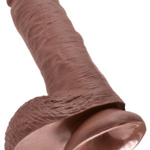 King Cock Naturdildo mit Saugfuß und Strap-on-Kompatibilität Brown