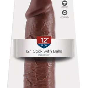 King Cock Realistischer Dildo mit Saugfuß Brown