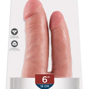 King Cock Doppelpenetration, Naturdildo mit Saugfuß und Strap-on-Kompatibilität