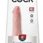 King Cock Naturdildo 6" - Realistischer Dildo mit Saugfuß Light