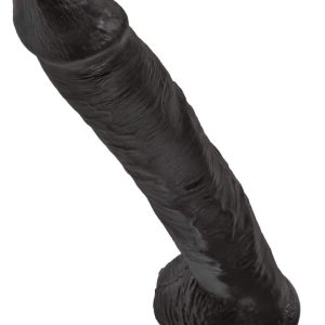 King Cock Naturdildo mit Saugfuß - 35,6 cm Länge, Ø 6 cm Dark