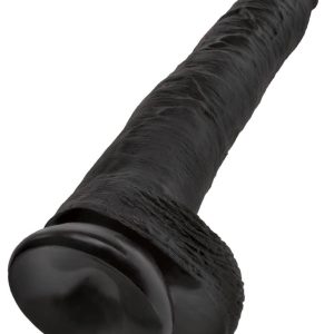 King Cock Naturdildo mit Saugfuß - 35,6 cm Länge, Ø 6 cm Dark