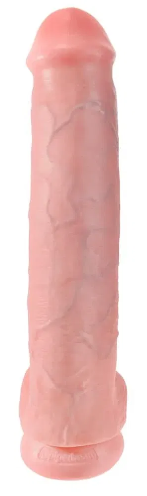 King Cock XXL Naturdildo mit Saugfuß und Strap-on-Kompatibilität Light