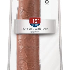 King Cock XXL Naturdildo mit Saugfuß und Strap-on-Kompatibilität Tan