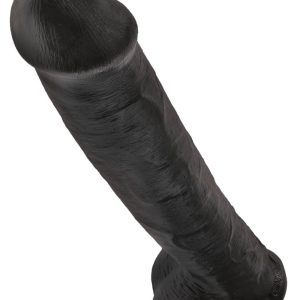 King Cock XXL Naturdildo mit Saugfuß und Strap-on-Kompatibilität Dark