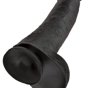 King Cock XXL Naturdildo mit Saugfuß und Strap-on-Kompatibilität Dark