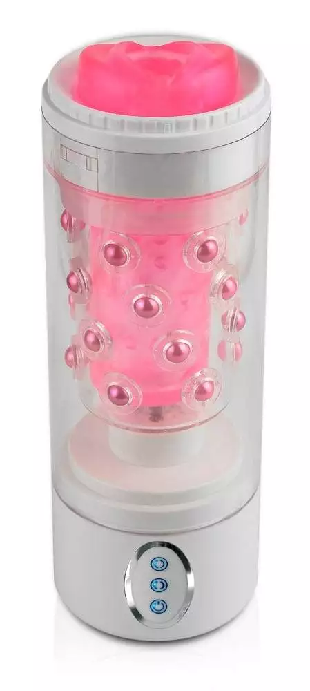 Pipedream Extreme Toyz - Rotierender Masturbator mit 7 Modi und Richtungswechsel Transparent/Pink/Weiß Pipedream Extreme Toyz - Rotierender Masturbator mit 7 Modi und Richtungswechsel Transparent/Pink/Weiß
