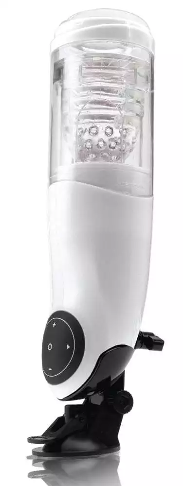 Pipedream Extreme Toyz - Mega-Bator Vagina, automatischer Masturbator weiß/schwarz/transparent Pipedream Extreme Toyz - Mega-Bator Vagina, automatischer Masturbator weiß/schwarz/transparent