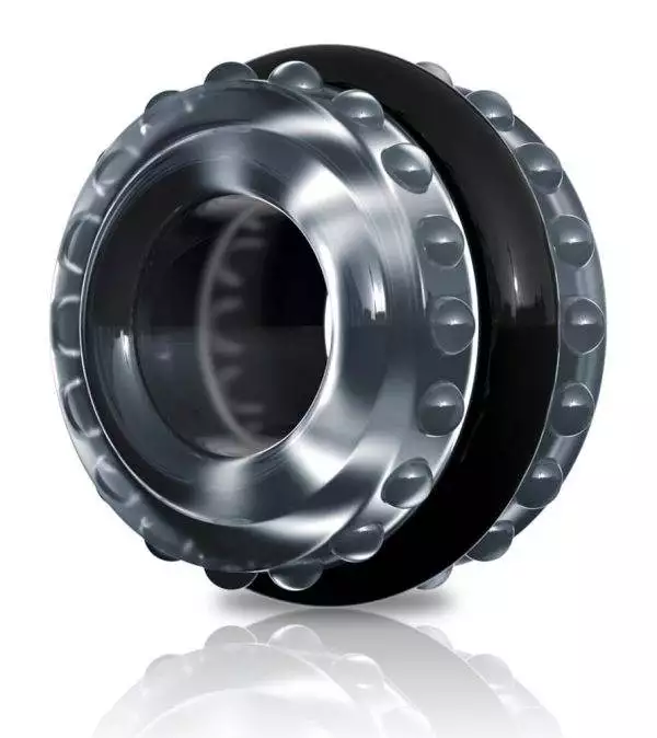 Sir Richard's Control - Doppelpack Penisringe, flexibel einsetzbar Transparent/Schwarz