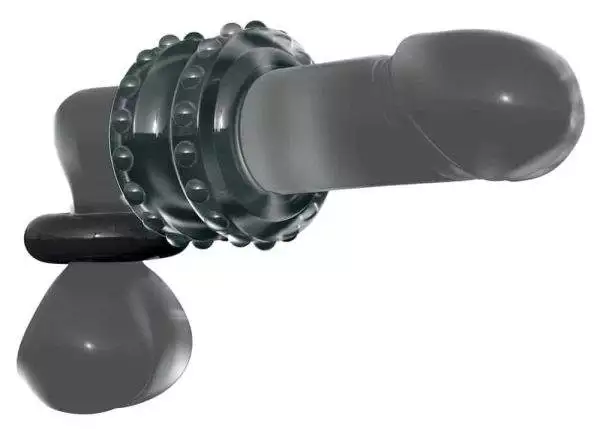 Sir Richard's Control - Doppelpack Penisringe, flexibel einsetzbar Transparent/Schwarz