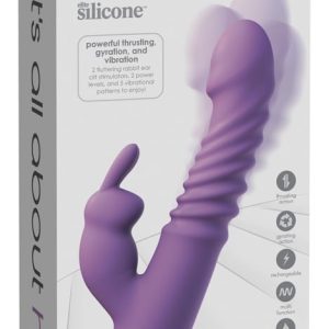 Fantasy For Her Häschen - Rabbitvibrator mit Heiz- und Stoßfunktion Flieder