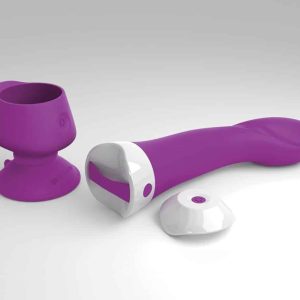 Threesome G-Zonen-Beglücker. Vibrator mit Fernbedienung und G-Punkt-Spitze. 10 Vibrationsmodi. Inkl. USB-Ladekabel.