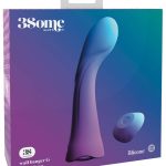 Threesome G-Zonen-Beglücker. Vibrator mit Fernbedienung und G-Punkt-Spitze. 10 Vibrationsmodi. Inkl. USB-Ladekabel.