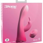 Threesome Rabbitvibrator - 10 Vibrationsmodi, abnehmbarer Saugfuß und Fernbedienung