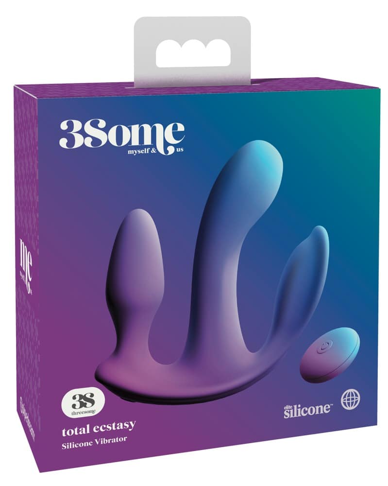 Threesome Triple Pleasure - Vibrator mit Klitorisstimulator und Analplug