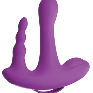 Threesome Vibrator - Dreifache Stimulation, 10 Vibrationsmodi, Fernbedienung