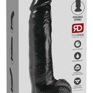 King Cock FlexiVibe Hautfarben dunkel/Schwarz