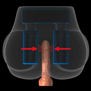 PDX Elite Doggy Style Torso - Vibration & Melk-Funktion Light