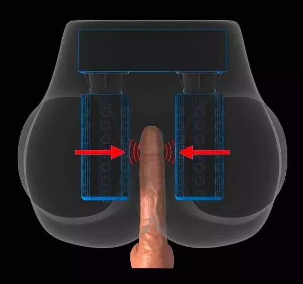 PDX Elite Doggy Style Torso - Vibration & Melk-Funktion Light