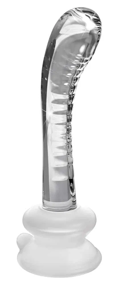 Icicles Glasdildo - G-Punkt Stimulation, Saugfuß, Strap-on kompatibel Icicles Glasdildo - G-Punkt Stimulation, Saugfuß, Strap-on kompatibel