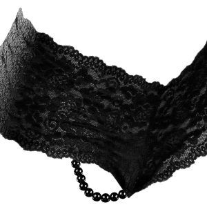 HookUp Panties - Spitzen-String mit Doppel-Perlenkette