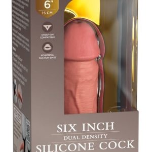 King Cock Elite 6" Dual Density Dildo Light